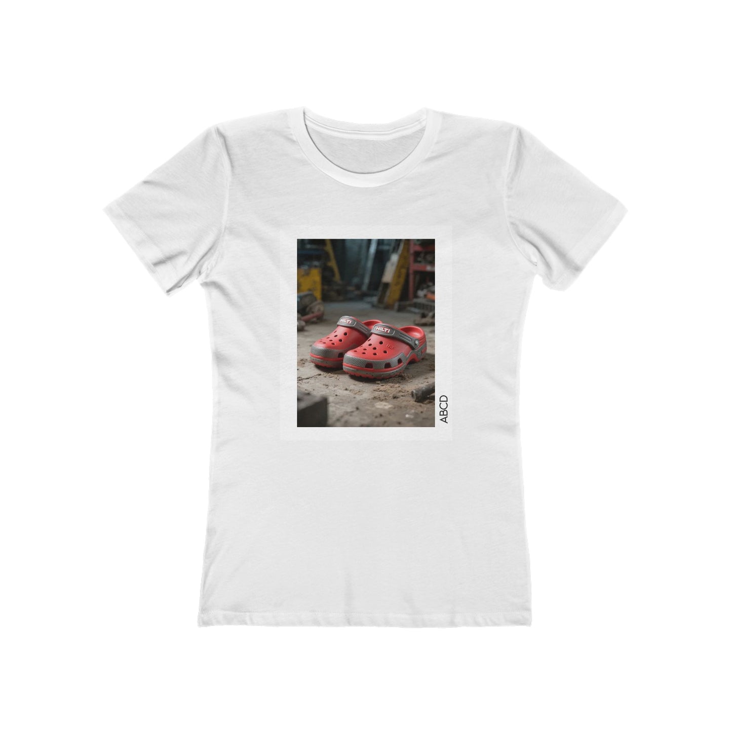 Hilti Red Crocs Boyfriend Tee for Women