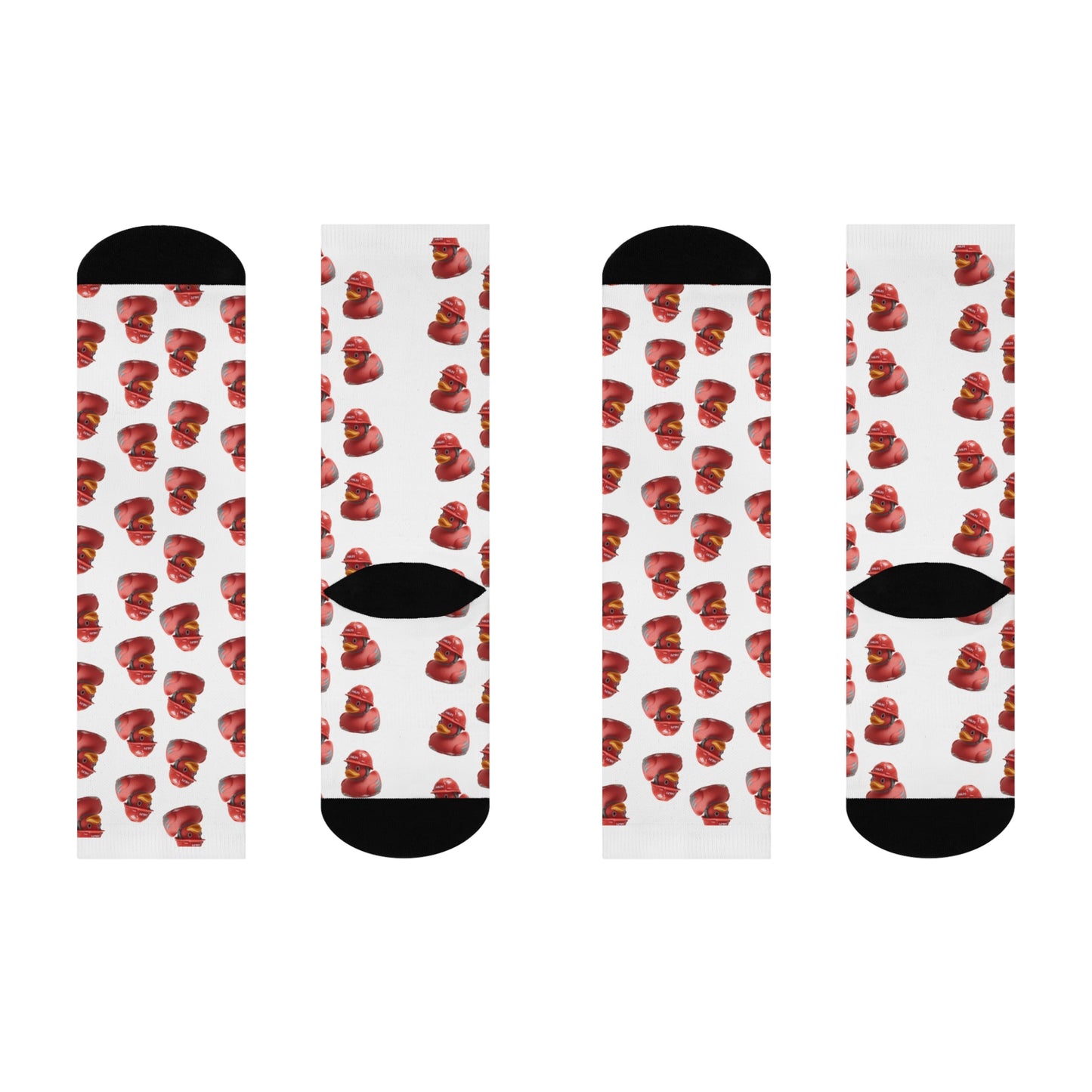 Socks - Cute Photorealistic Hilti Rubber Duck Construction Helmet Design