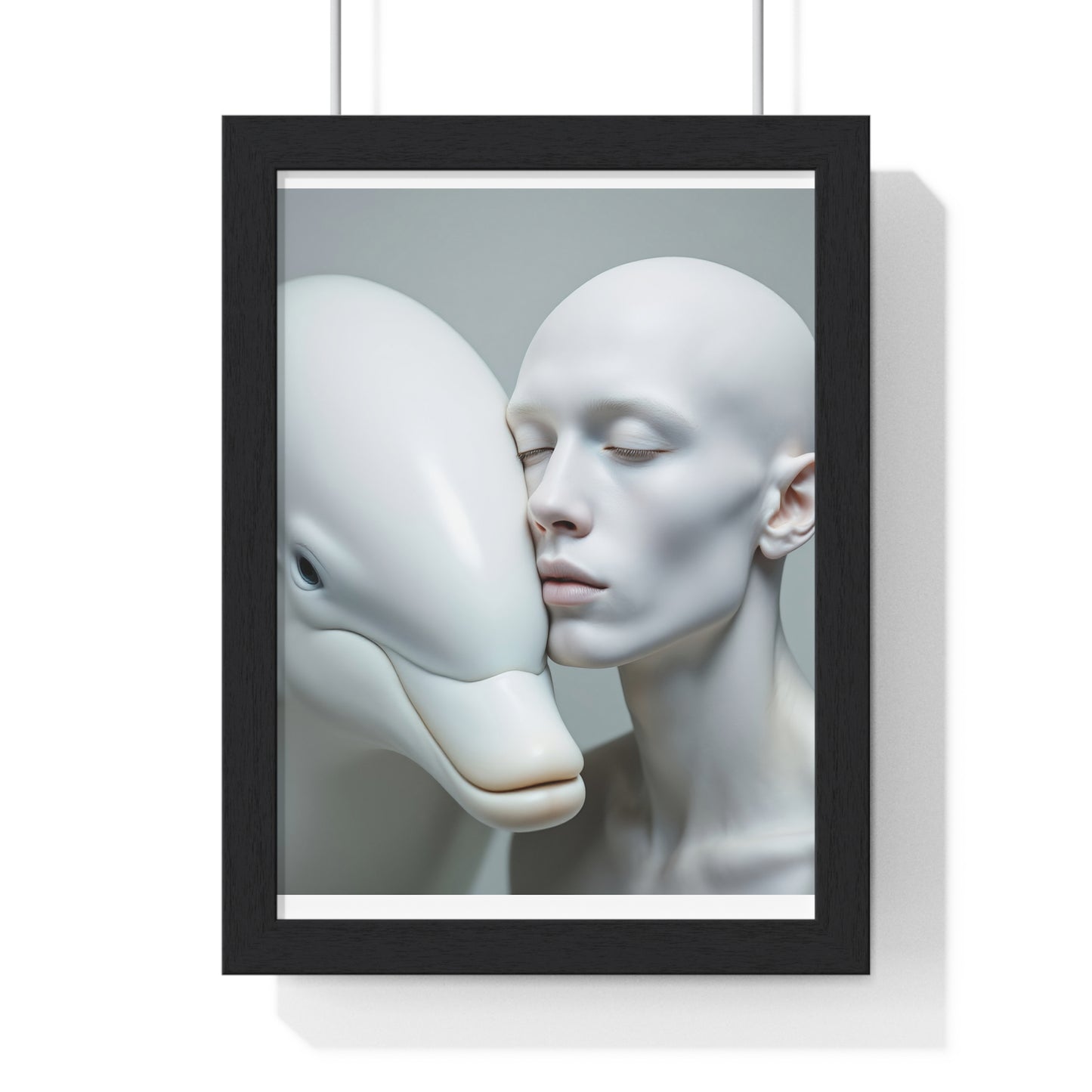 Framed Poster - The Albino and the Dolphin