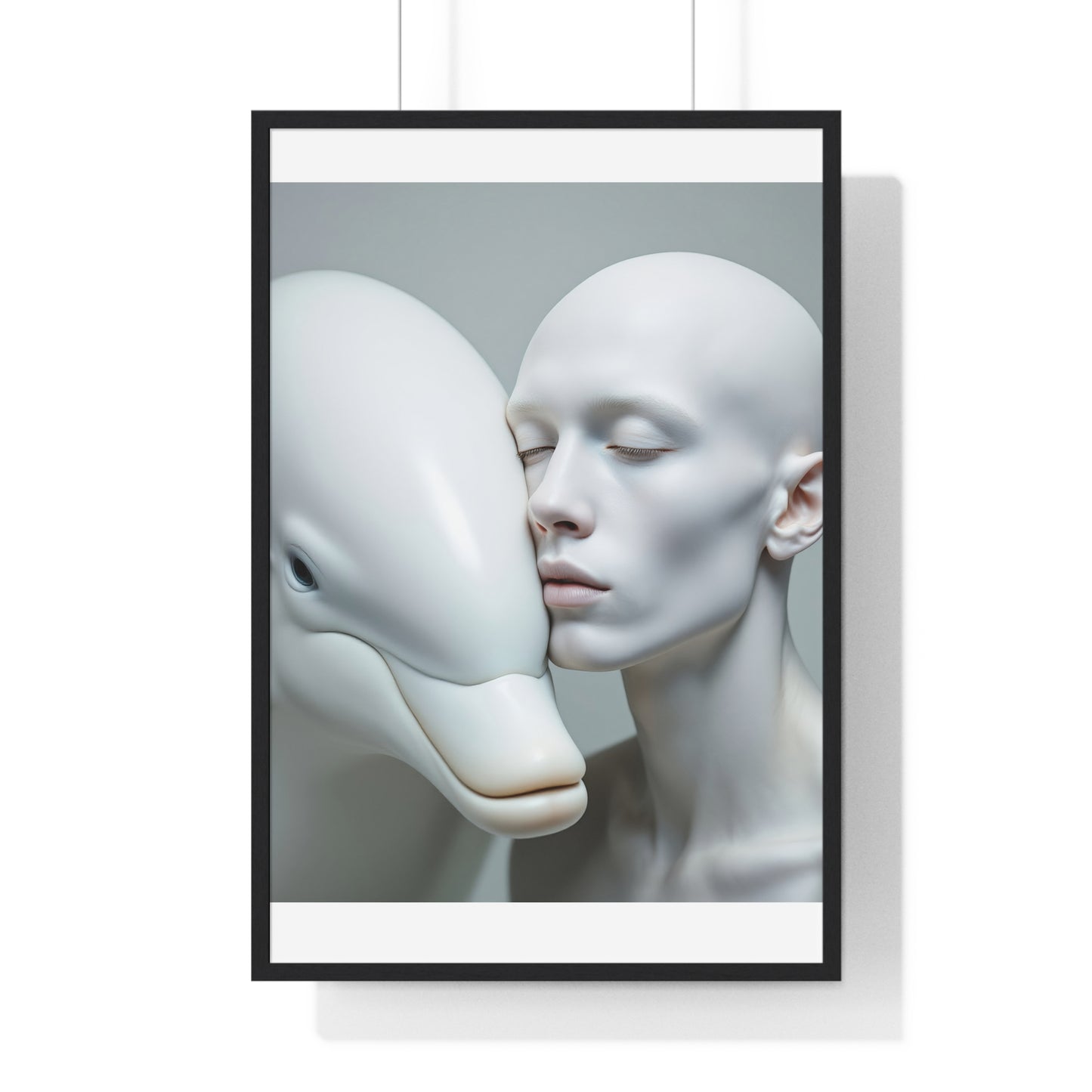 Framed Poster - The Albino and the Dolphin