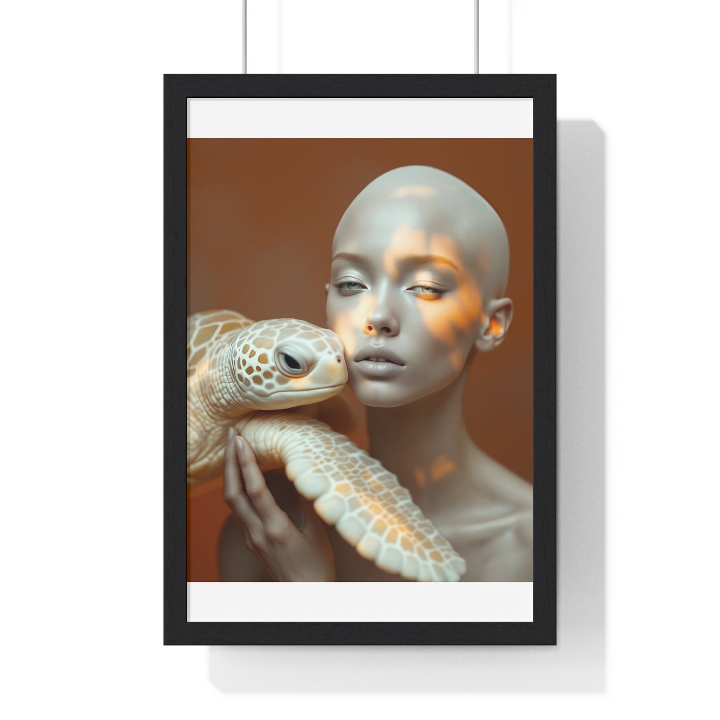 Vertical Framed Poster - The Albino and the Old One